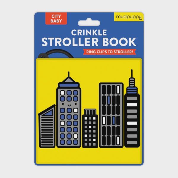 Crinkle Fabric Stroller Book - City Baby