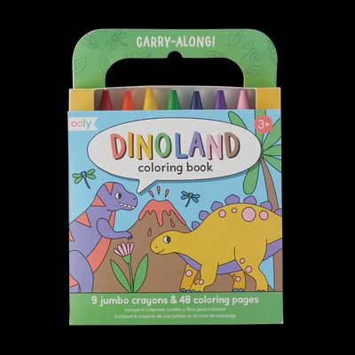 Carry Along Coloring Book Set - Dinoland