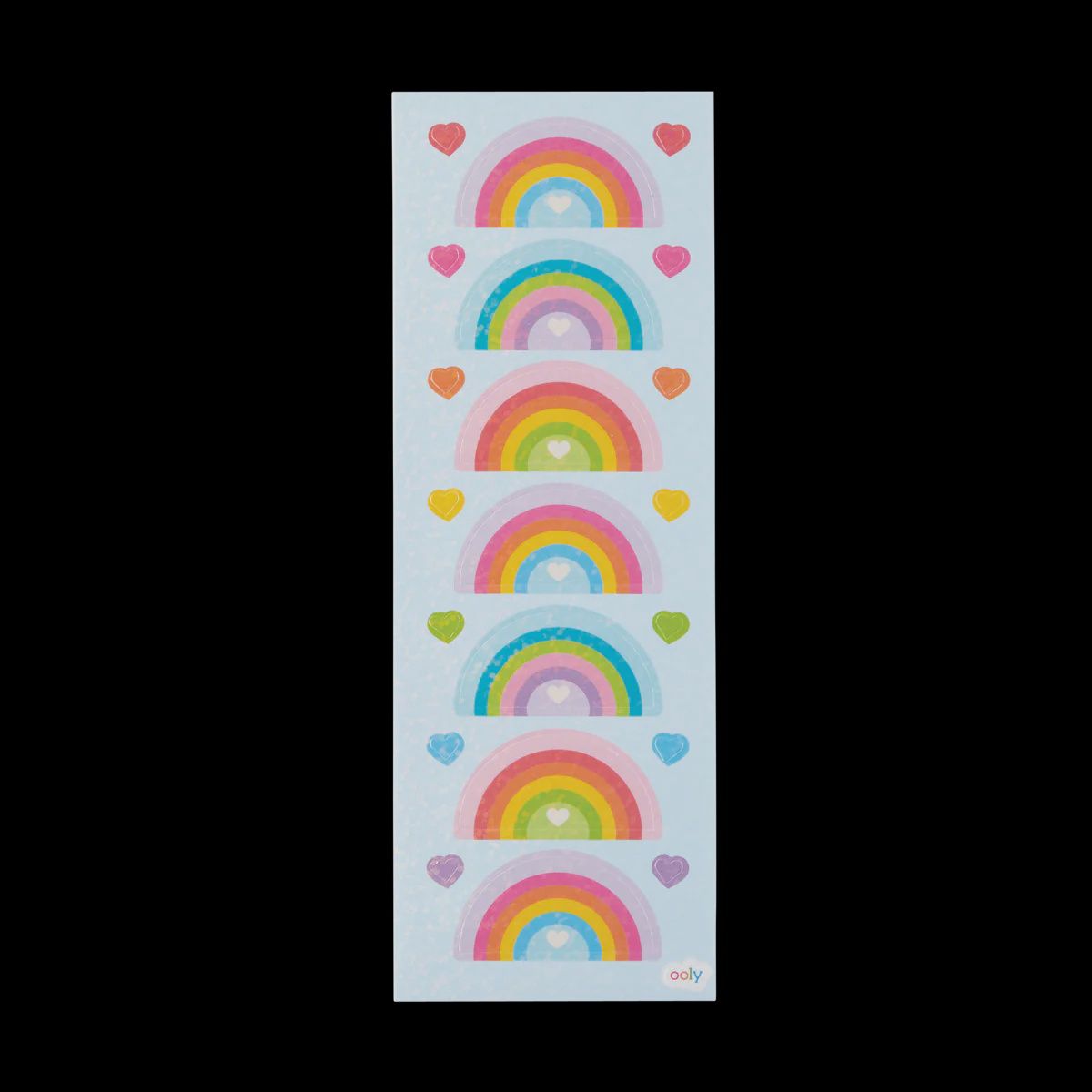 Stickiville Stickers - Rainbow Love (Holographic Glitter)
