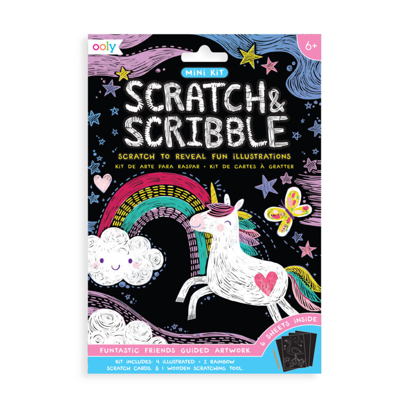 Mini Scratch &amp; Scribble Art Kit - Funtastic Friends