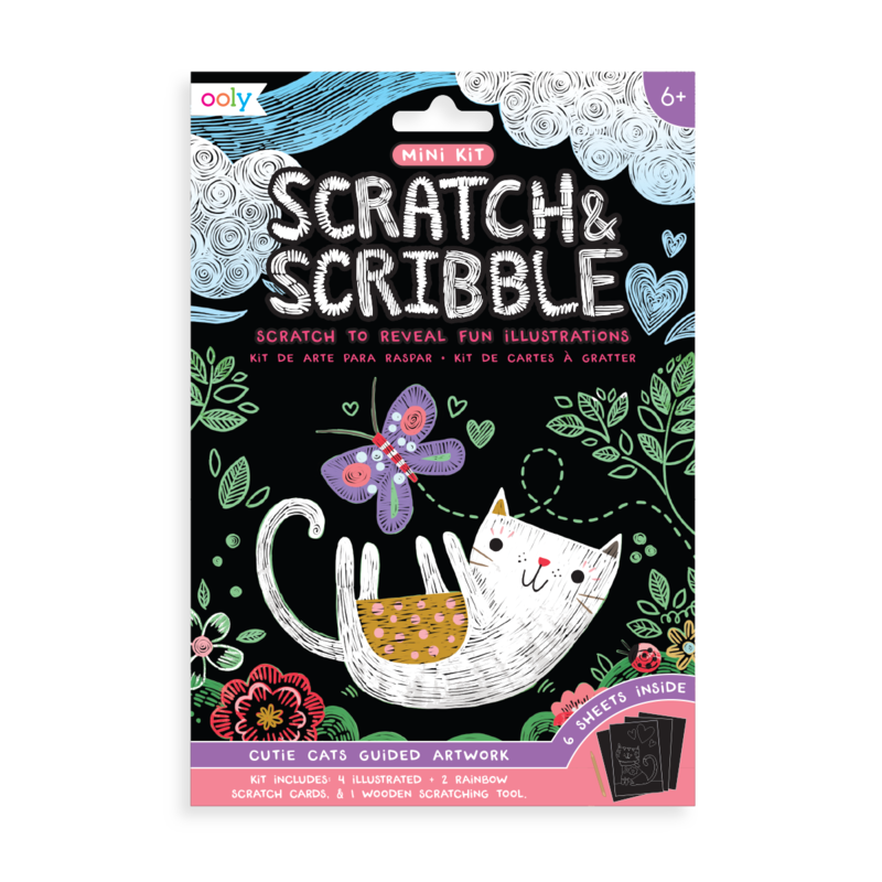 Mini Scratch &amp; Scribble Art Kit - Cutie Cats