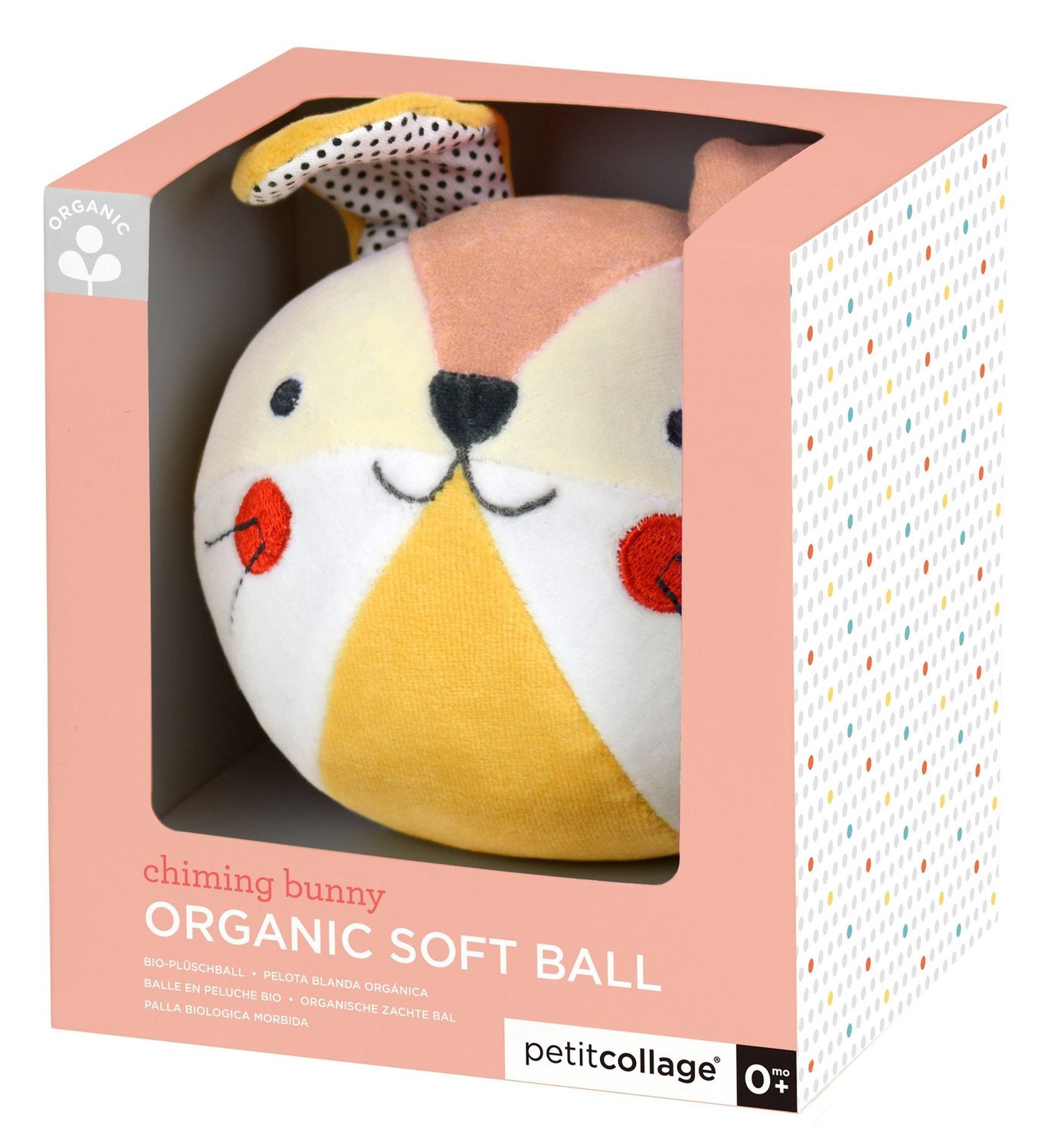 Organic Soft Chime Ball - Bunny