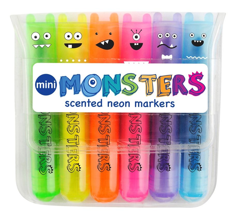 Mini Monster Scented Neon Markers