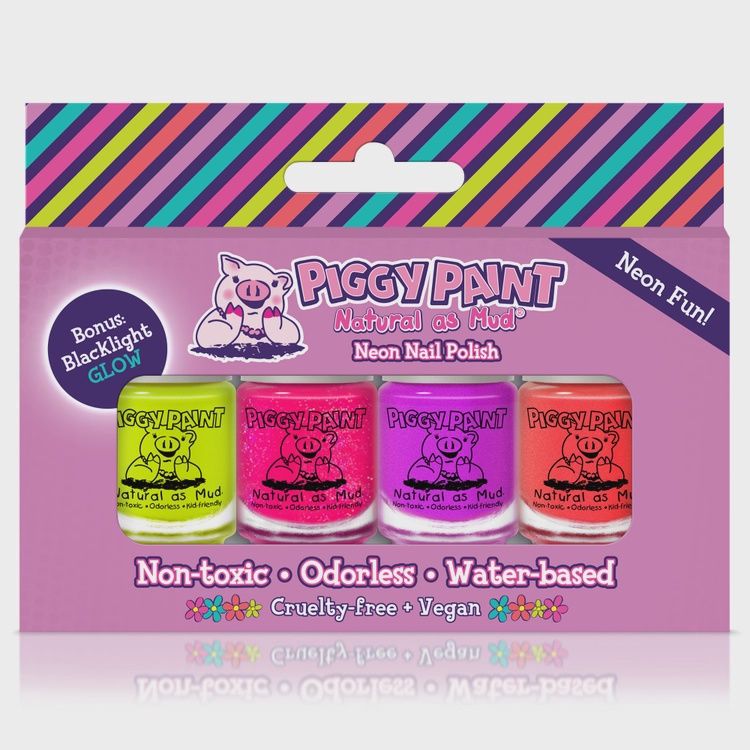 Neon 4 Polish Gift Set (Glows in blacklight!)