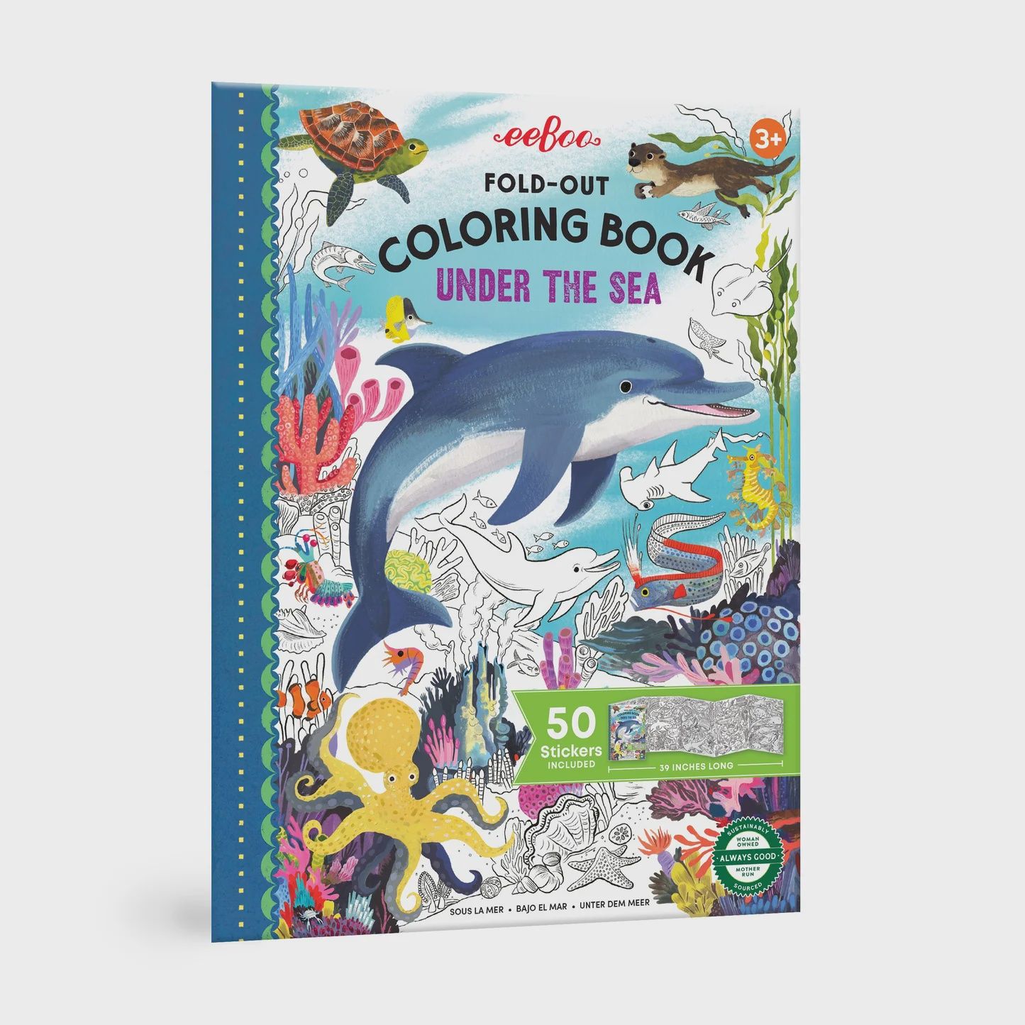 Fold-Out Coloring Book Under the Sea