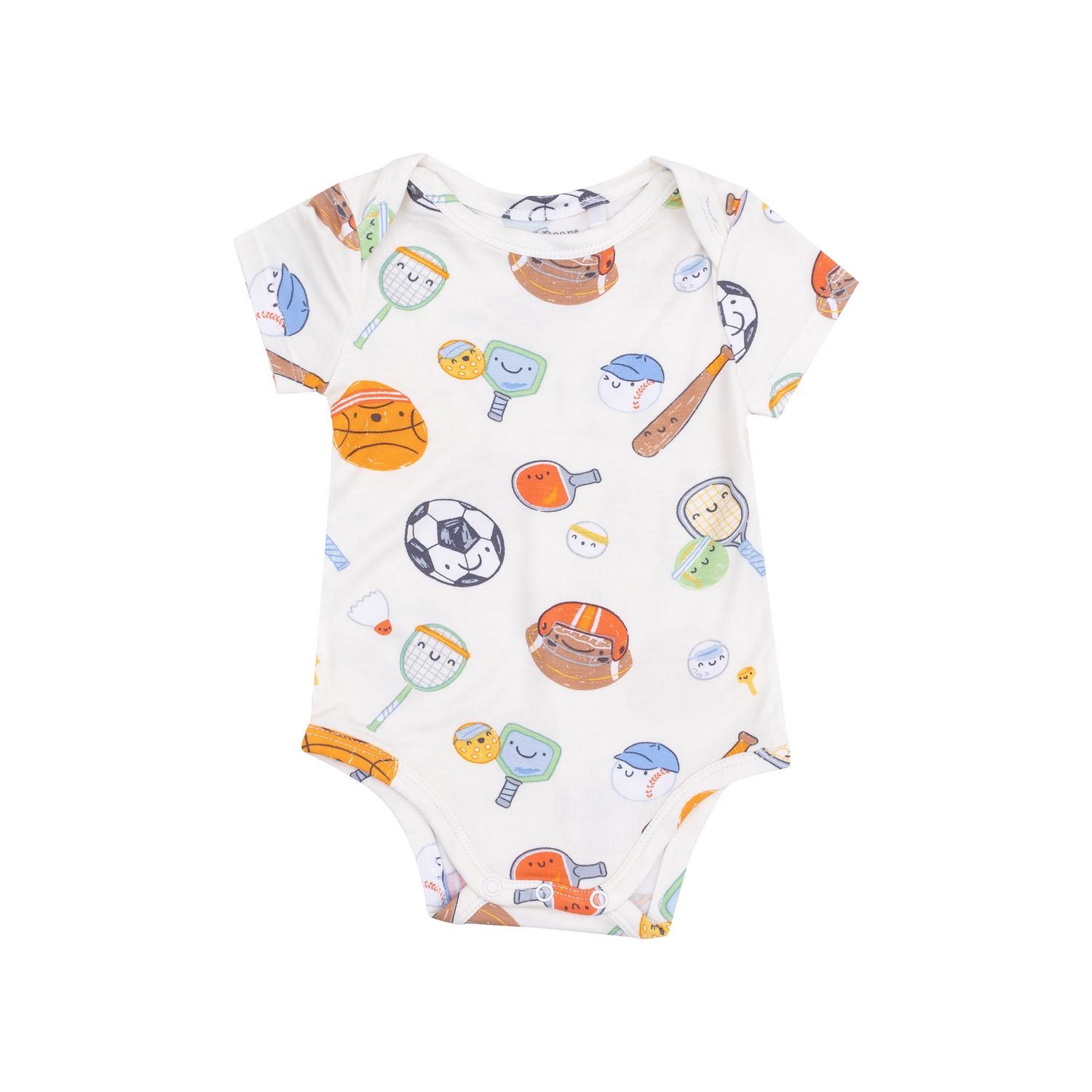 Short Sleeve Bodysuit - Sports Ball Friends
