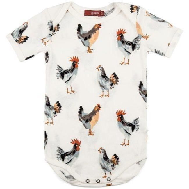 Short Sleeve Onesie - Chicken