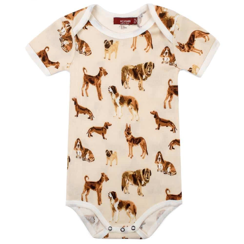 Short Sleeve Onesie - Dogs