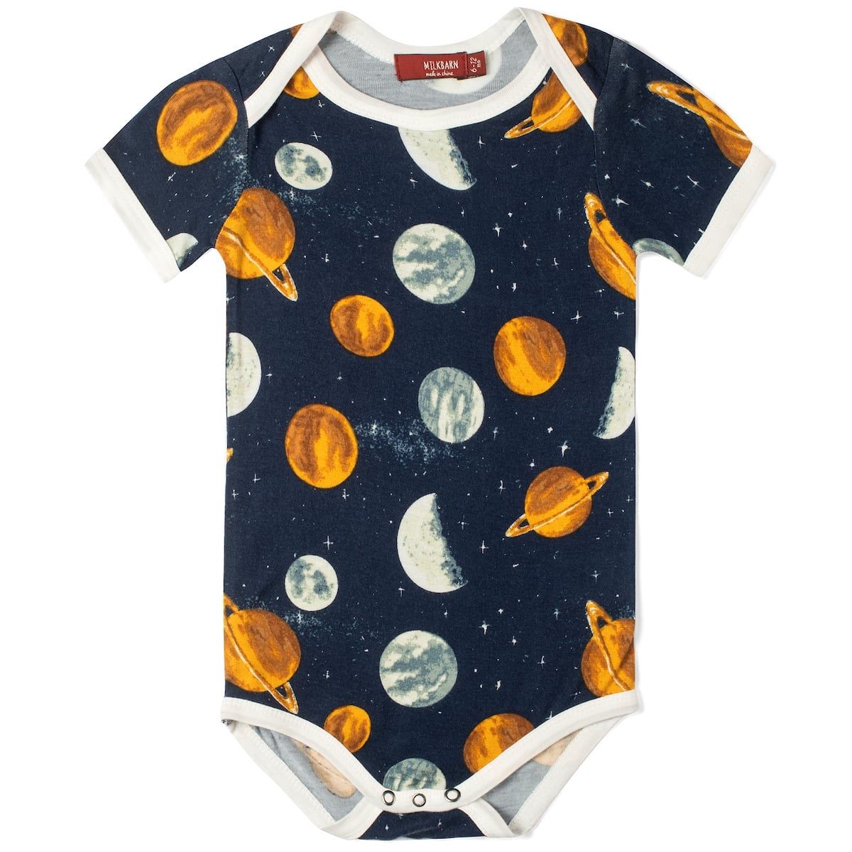 Bamboo Short Sleeve Onesie - Planets