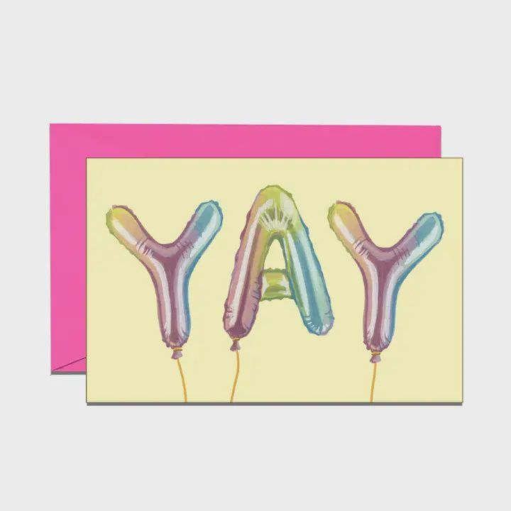 Yay Foil Balloons Mini Enclosure Card