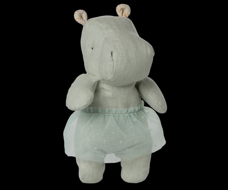 Small Hippo with Skirt - Mint