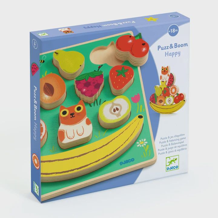 Puzz &amp; Boom Happy Wooden Puzzle