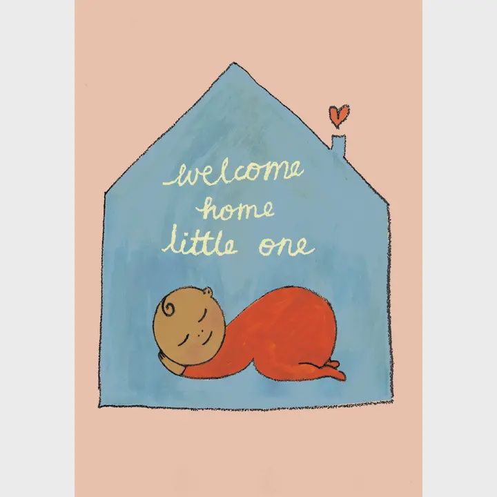 Sleeping Baby Petite Card Single