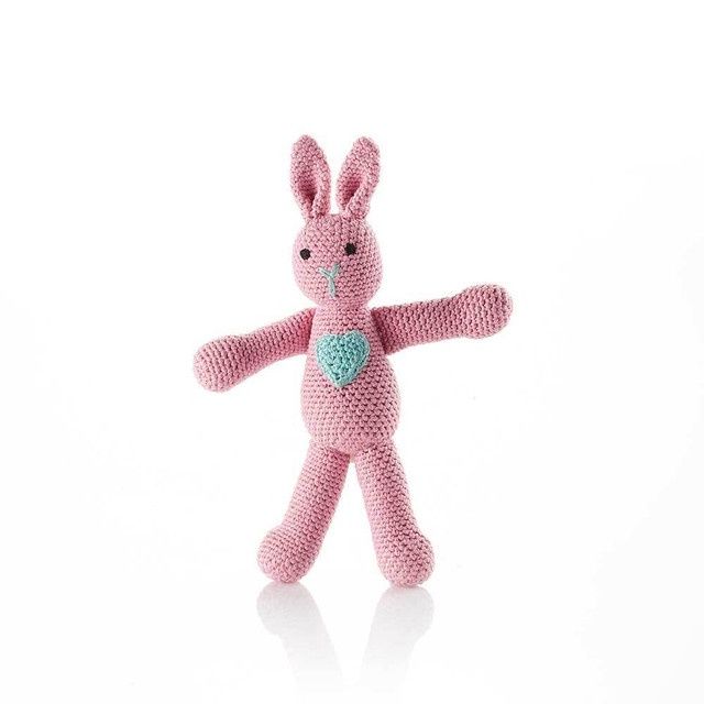 Crocheted Love Bunny, Color: Pink