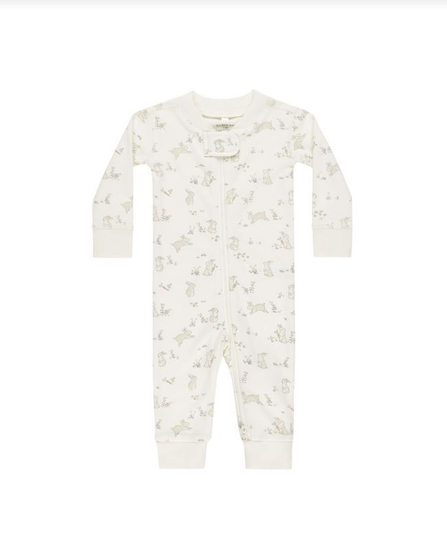 Zip Longsleeve Sleeper - Bunnies