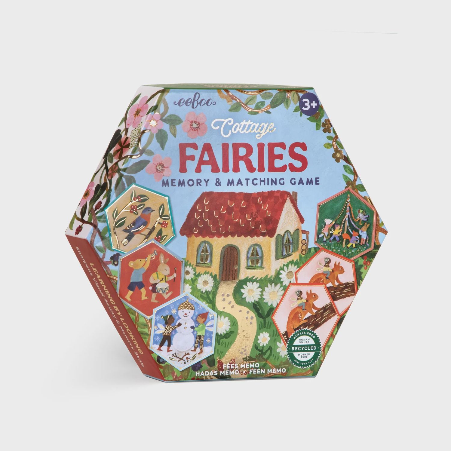 Cottage Fairies Hexagon Matching Game