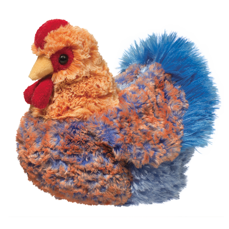 Henrietta Blue Lace Hen Stuffie