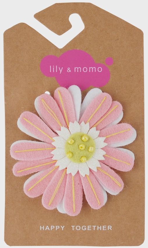 Shelley Flower Hair Clip - Pretty Peach