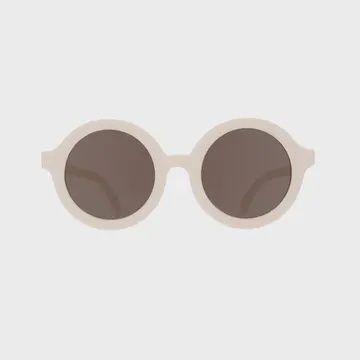 Sweet Cream Euro Round Sunglasses with Amber Lens