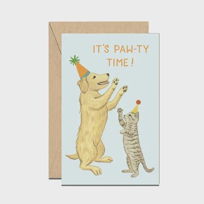 Paw-Ty Time Birthday Mini Enclosure Card