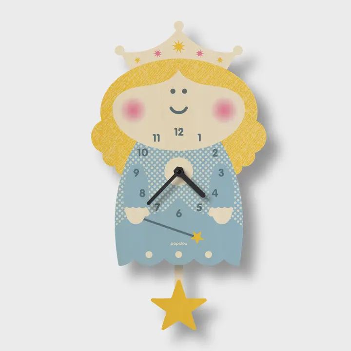 Princess Wooden Pendulum Clock