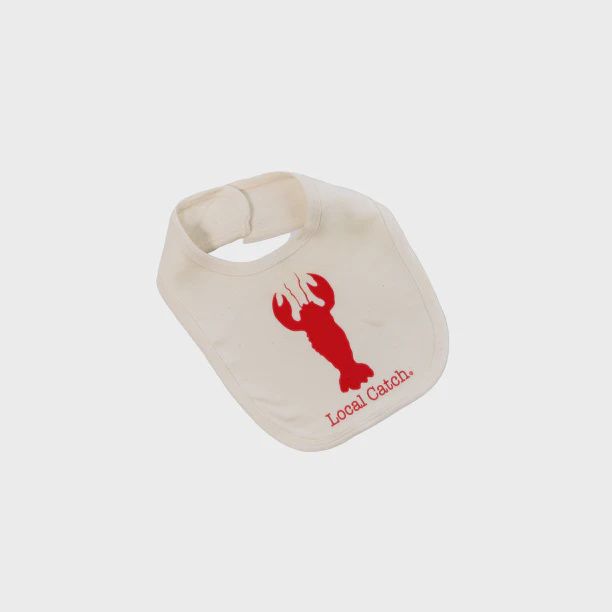 Organic Natural Baby Bib, Style: Lobster