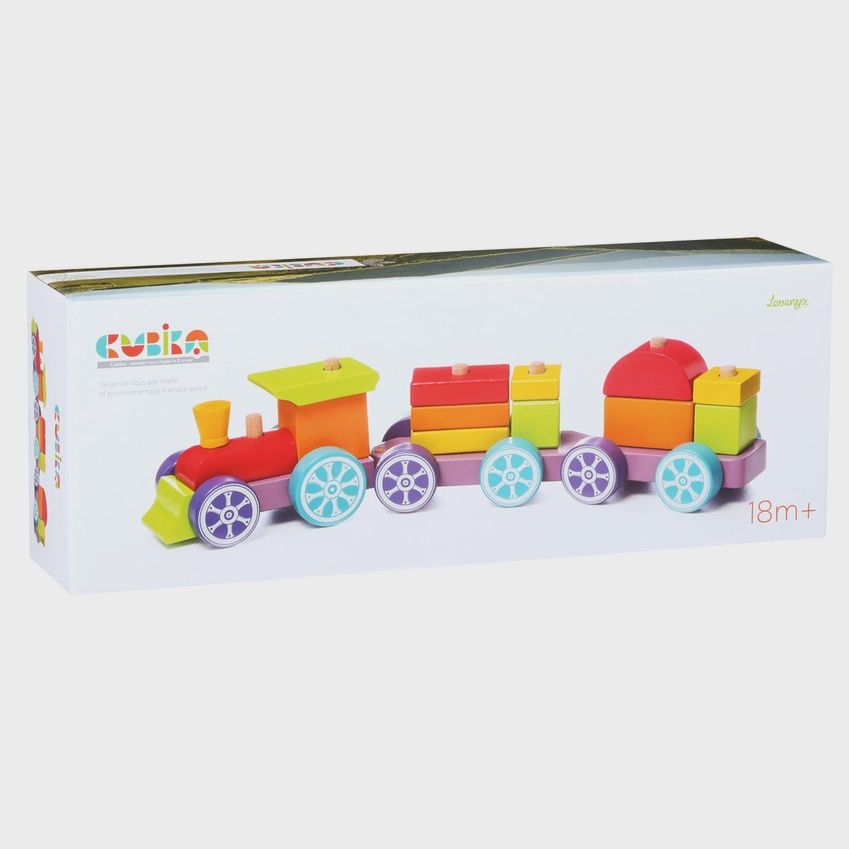 Cubika Wooden Rainbow Express Train