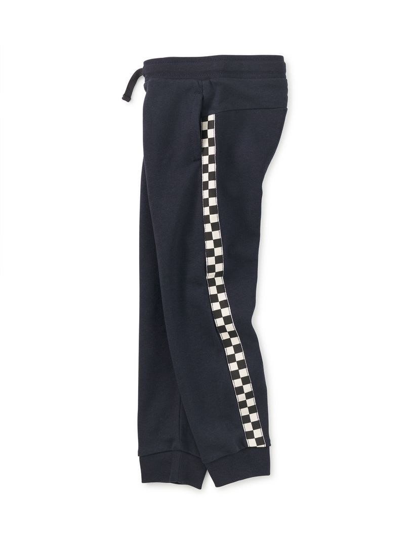 Stripe-out Joggers - Indigo