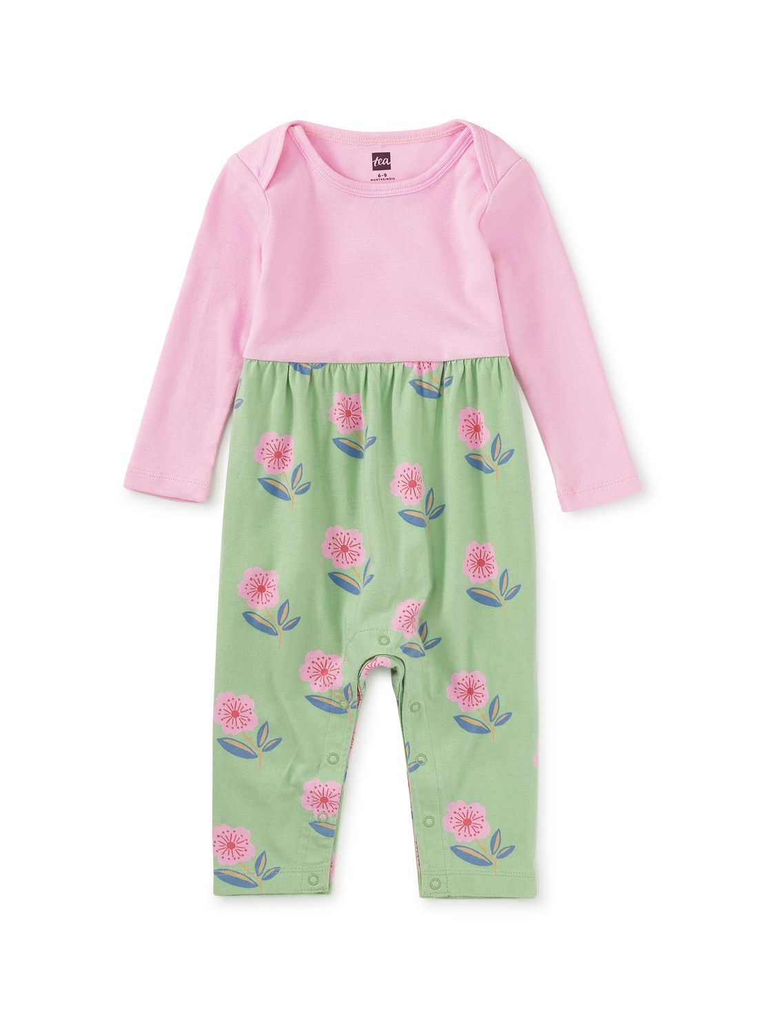Print Mix Baby Romper - Cherry Blossom