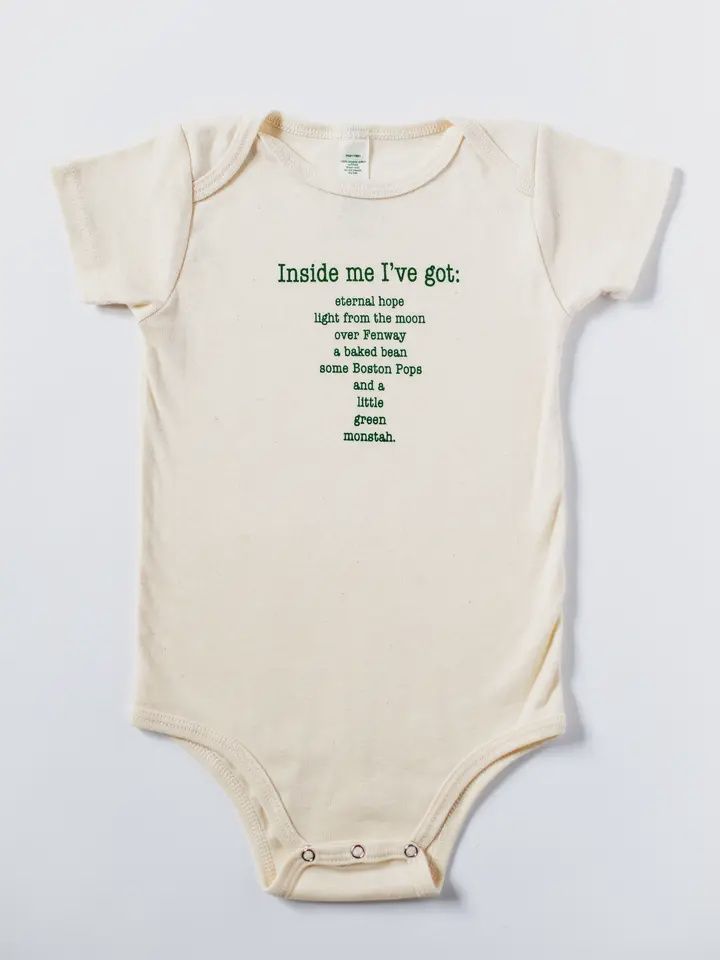 Boston Poem Onesie
