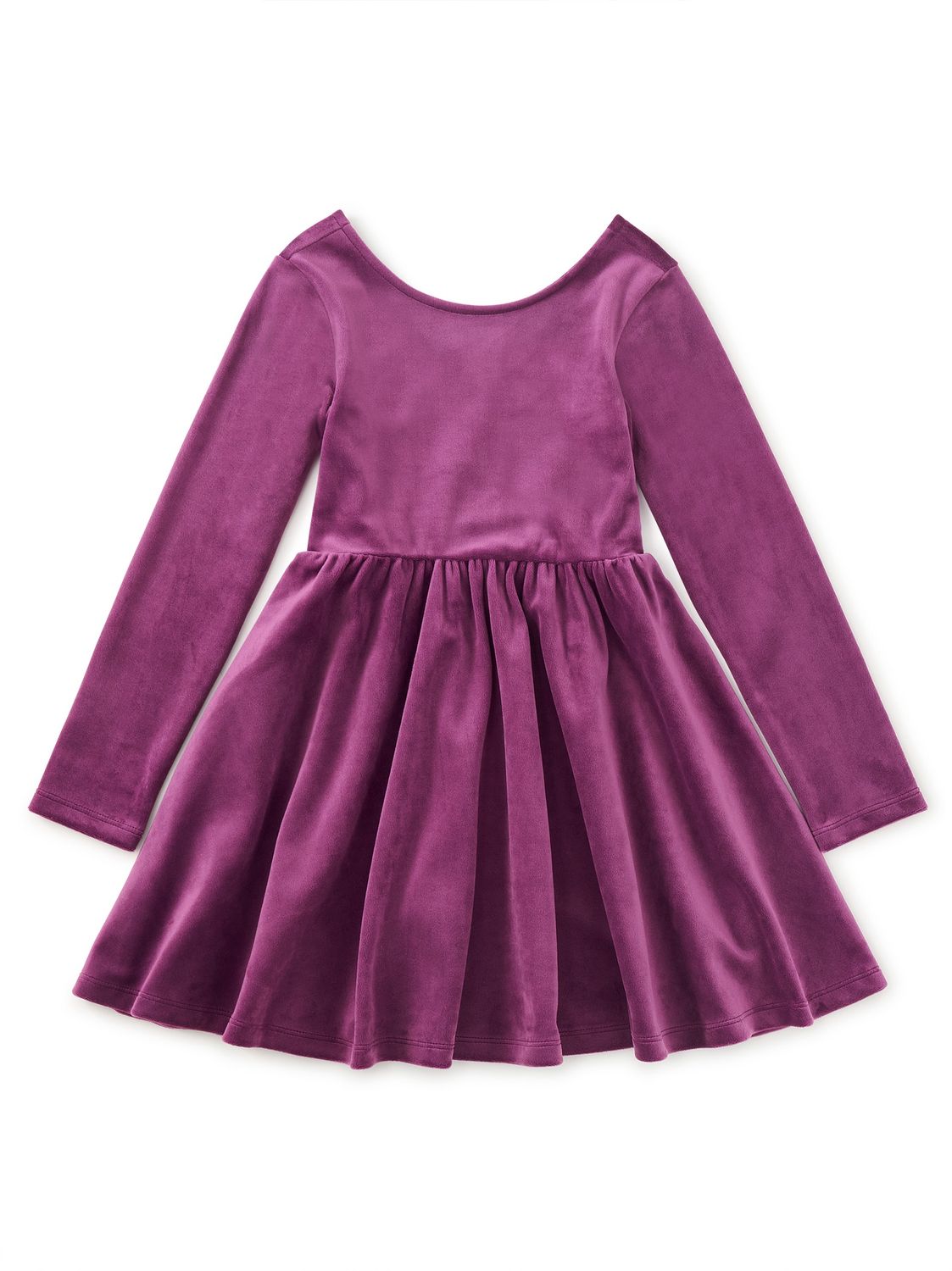 Long Sleeve Velour Ballet Dress - Cosmic Berry