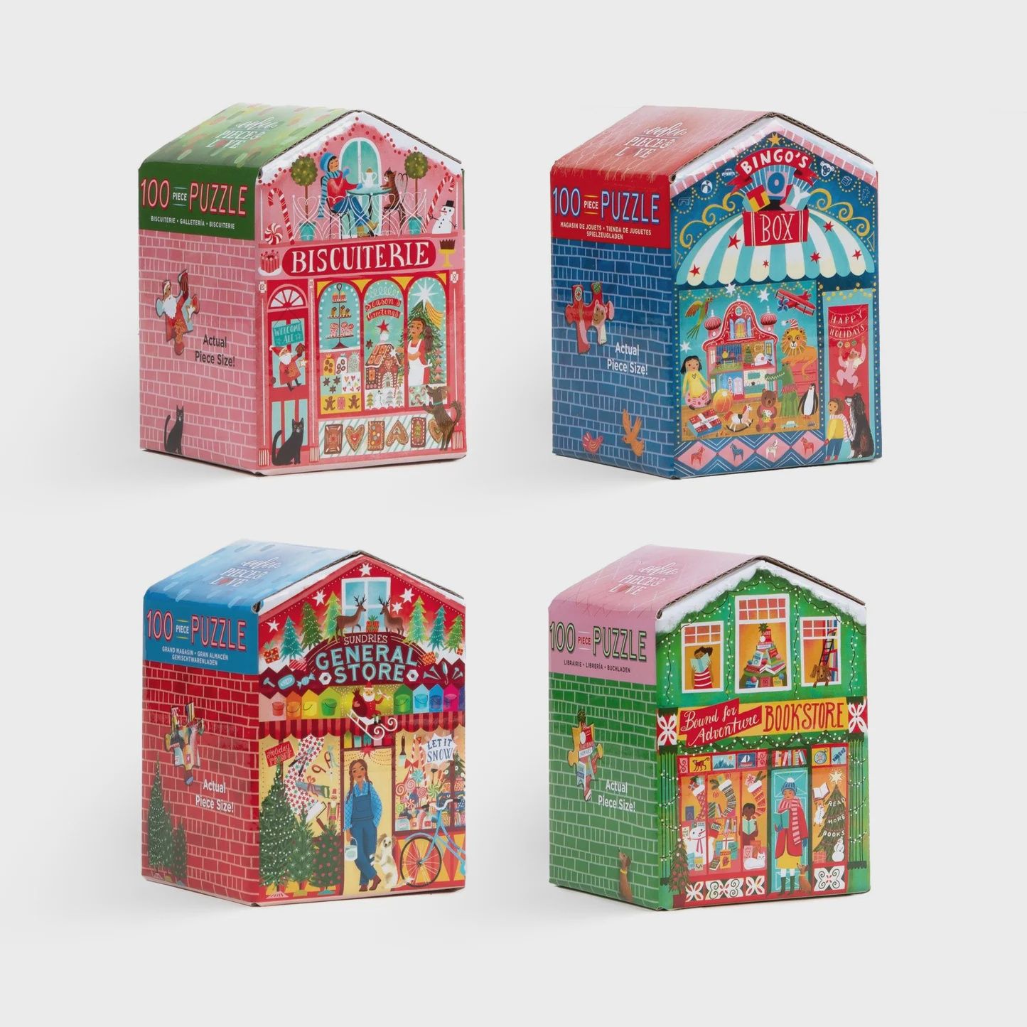 Christmas Market 100 Piece Puzzle Assortment