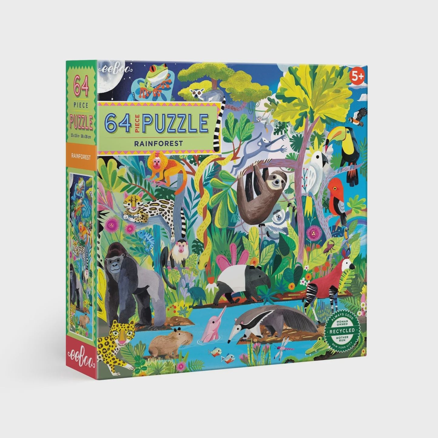 64 Piece Puzzle - Rainforest