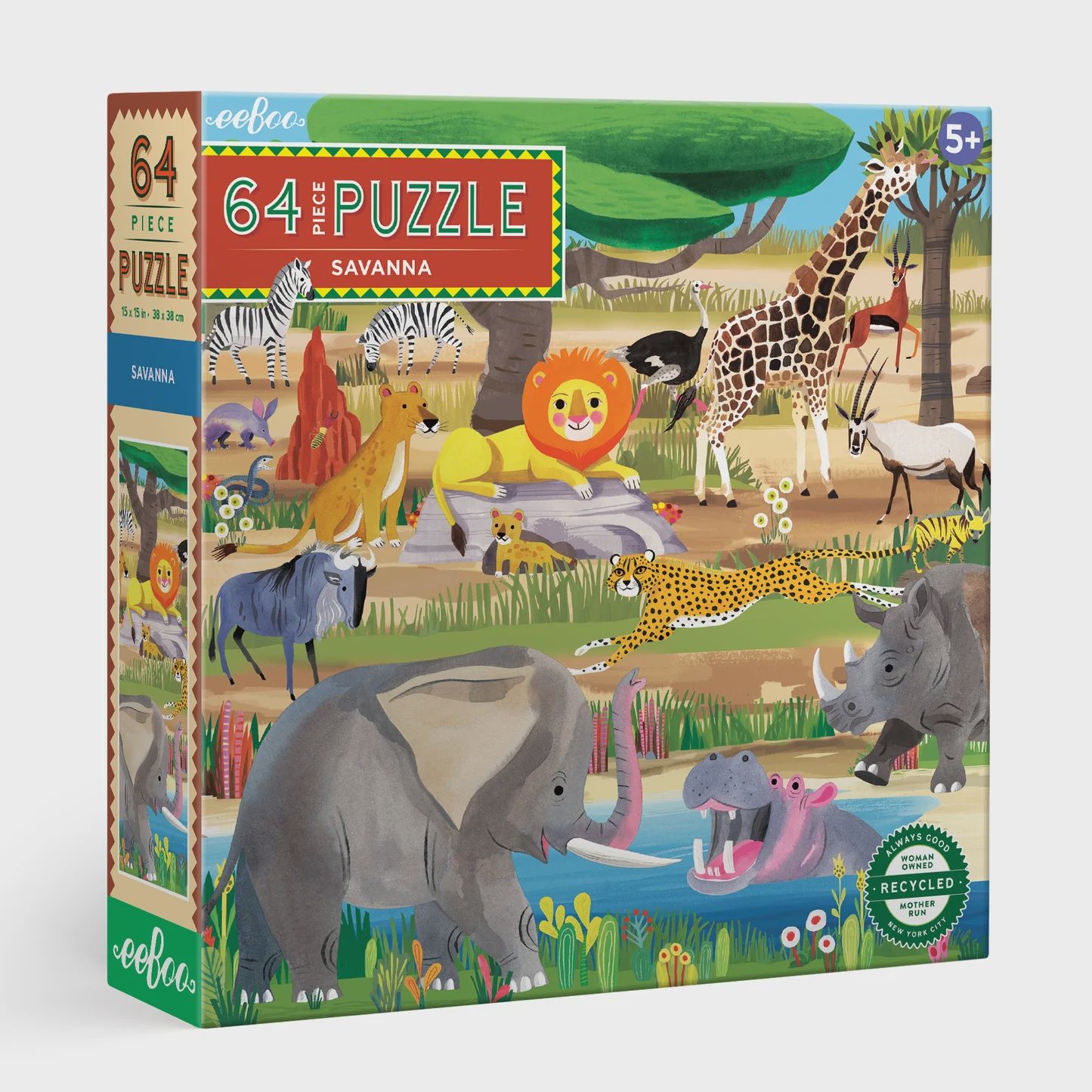64 Piece Puzzle - Savanna