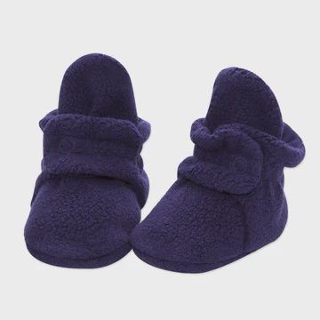 Cozie Fleece Baby Booties - Navy