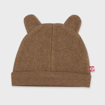 Cozie Fleece Baby Hat - Heather Mocha