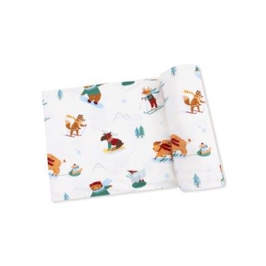 Bamboo Swaddle - Winter Animal Sports
