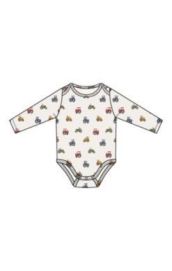 Long Sleeve Bodysuit - Mini Tractors