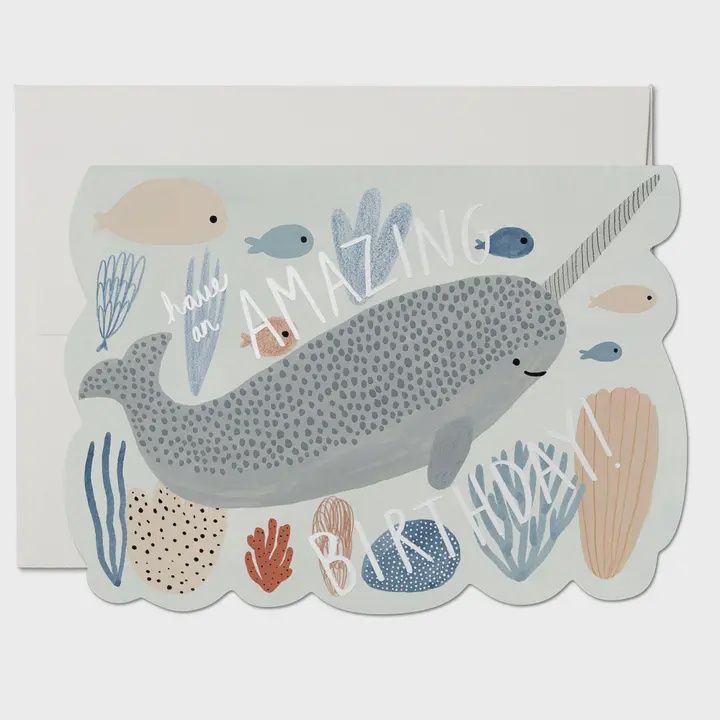 Narwhal Birthday Greeting Card