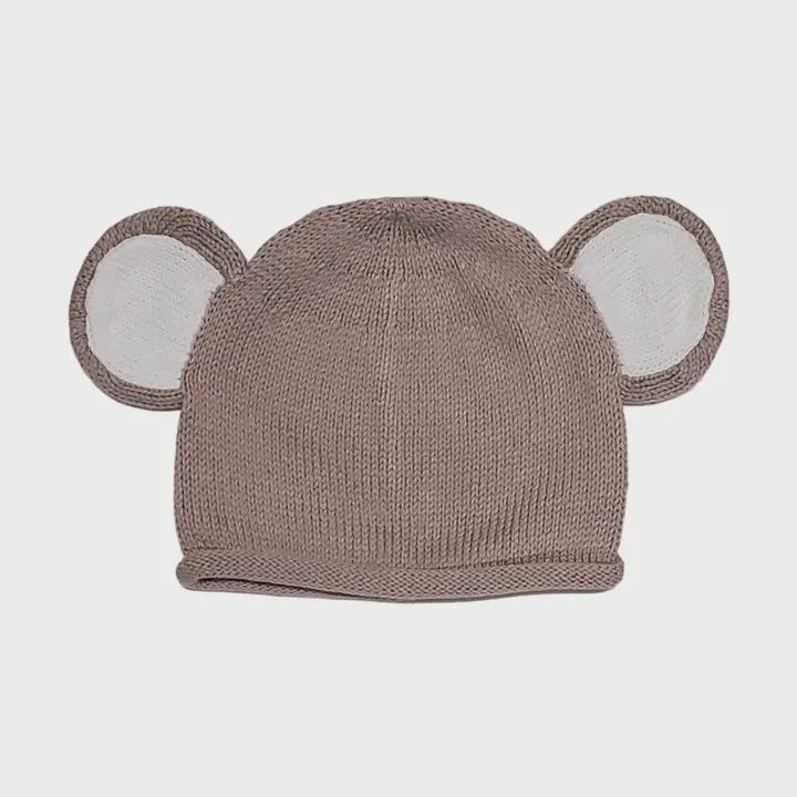 Knit Baby Hat - Koala