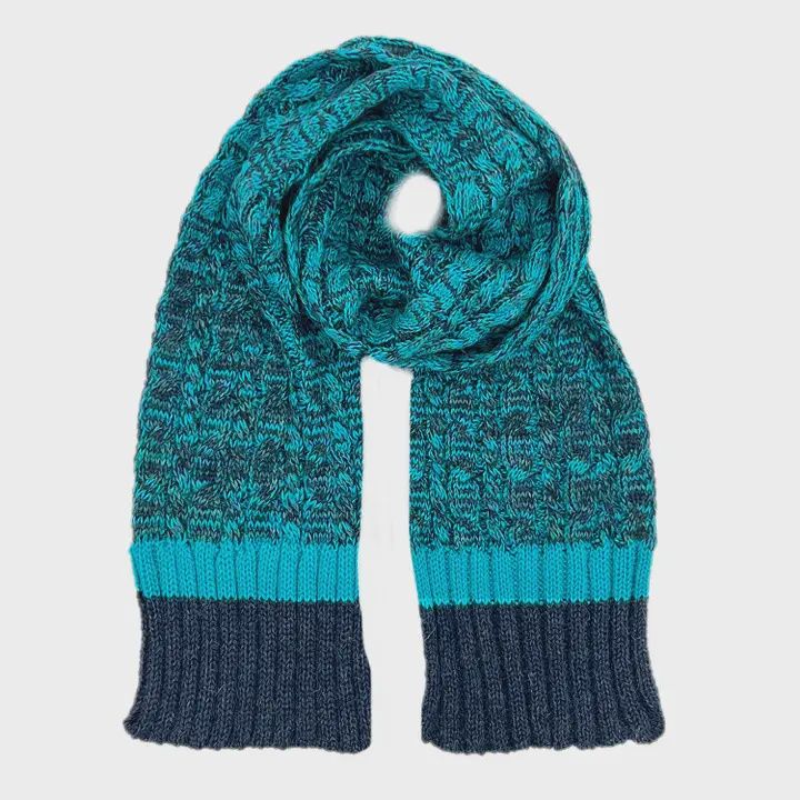 Kid's Alpaca Scarf - Blueberry Twist