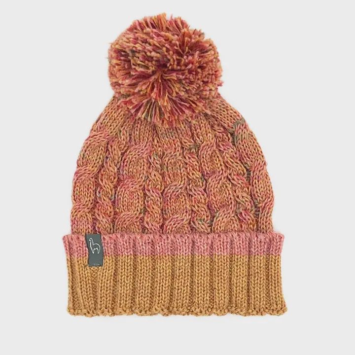 Kid's Alpaca Beanie Hat - Sunny Swirl