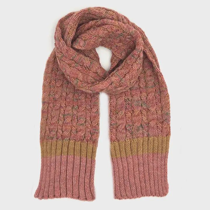 Kid's Alpaca Scarf - Sunny Swirl