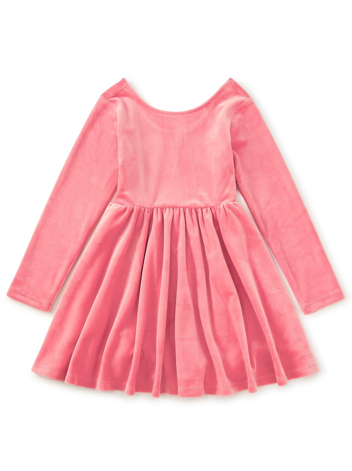 Long Sleeve Velour Ballet Dress -  Mauveglow