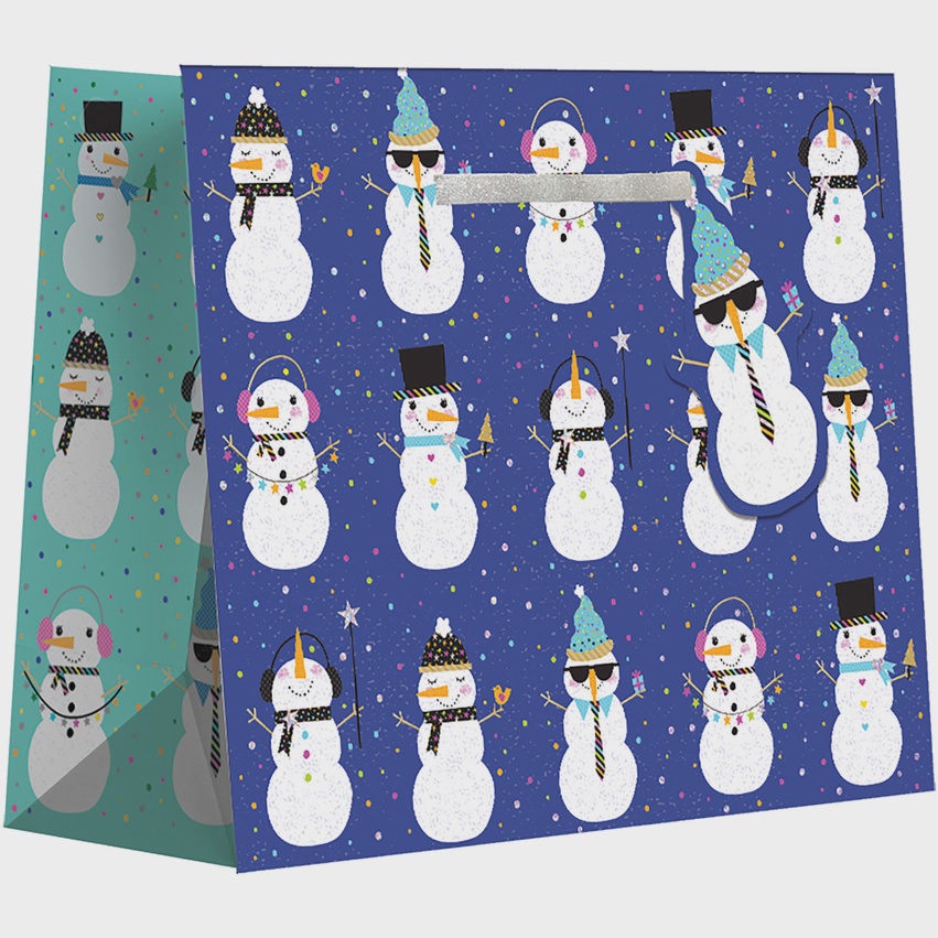 Holiday Gift Bag - Snowman Party - Large