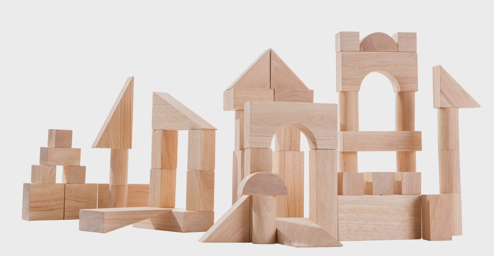 50 Unit Kids Building Set Blocks