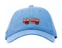 Baseball Hat - Firetruck on Light Blue