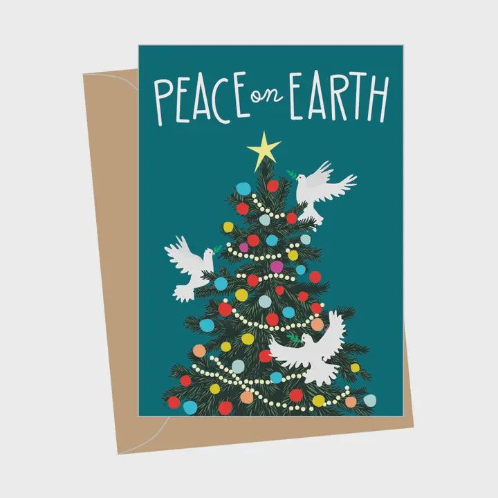 Holiday Mini Gift Enclosure Cards, Style: Peace on Earth