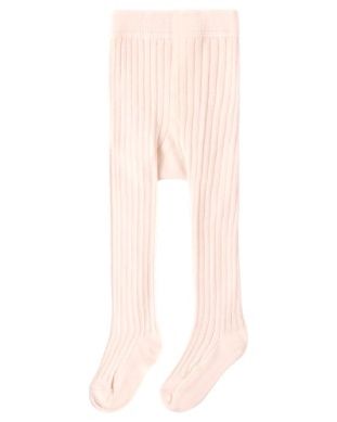 Ribbed Tights - Petal