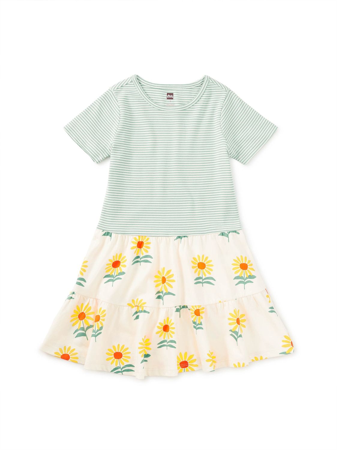 Tier Skirted Twirl Dress - Sunflowers